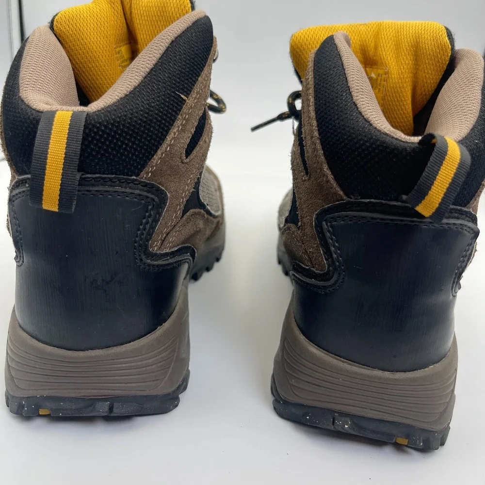 Ozark Trail Shoes Men's Size‎ US 9 Brown Black Gray Leather Lace-Up Hiking Boots